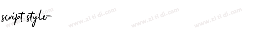 script style字体转换